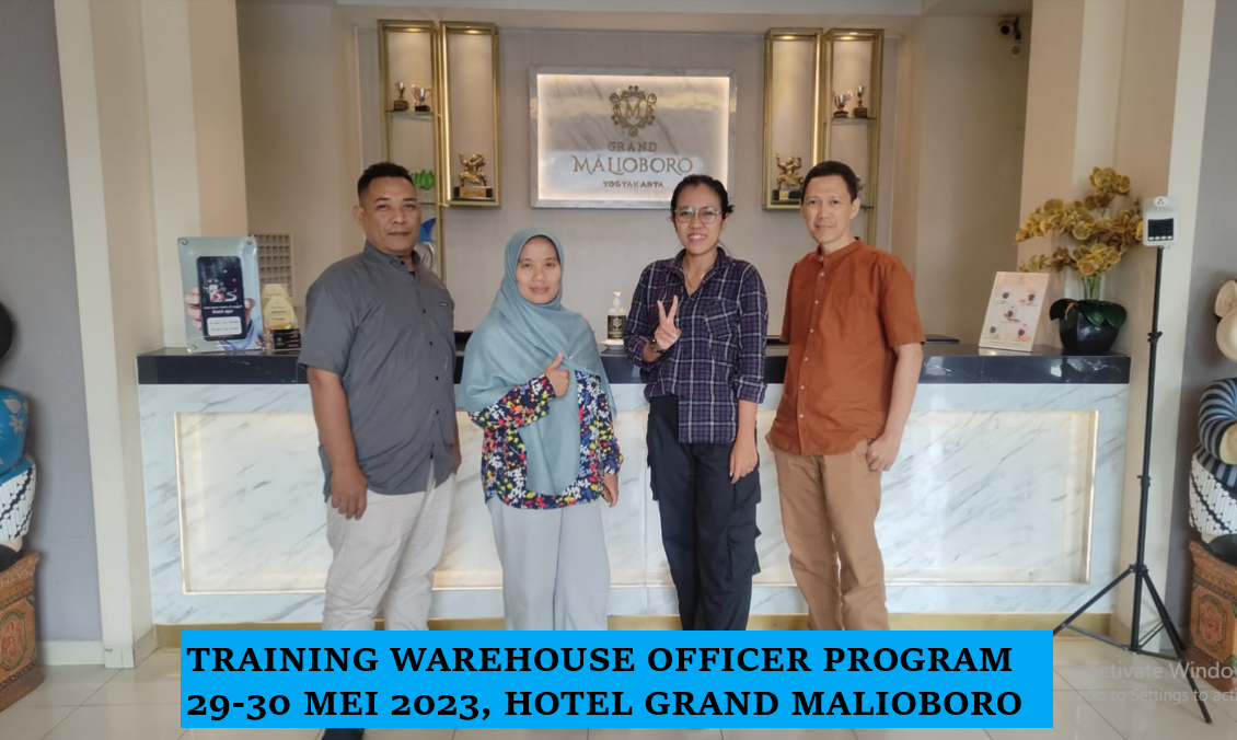 TRAINING WAREHOUSE OFFICER PROGRAM: (4-5 Mei 2026, Surabaya )(11-12 Mei 2026, Jakarta )(18-19 Mei 2026, Lombok )( 25-26 Mei 2026, Bandung)